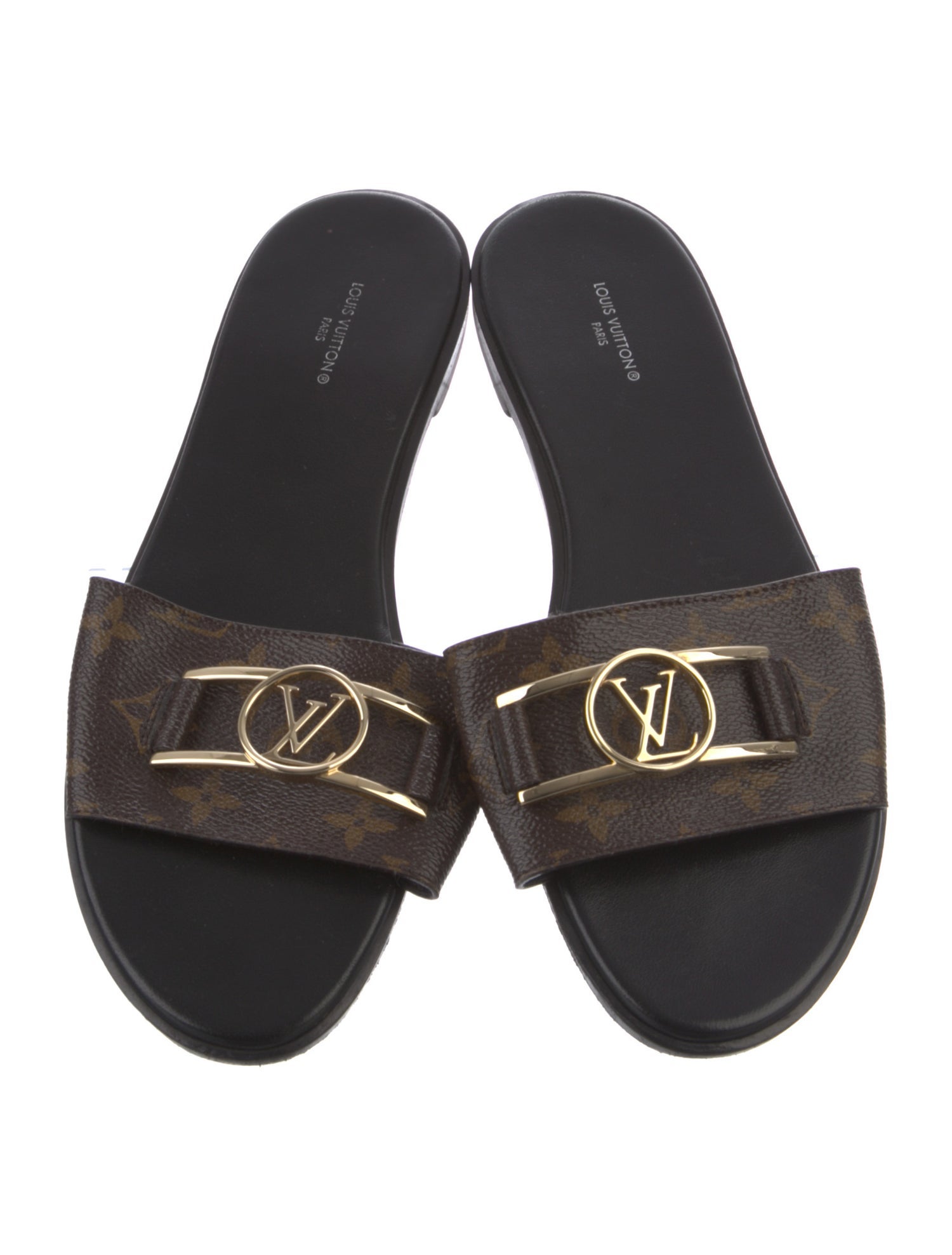 Louis Vuitton LV Monogram Canvas Slides